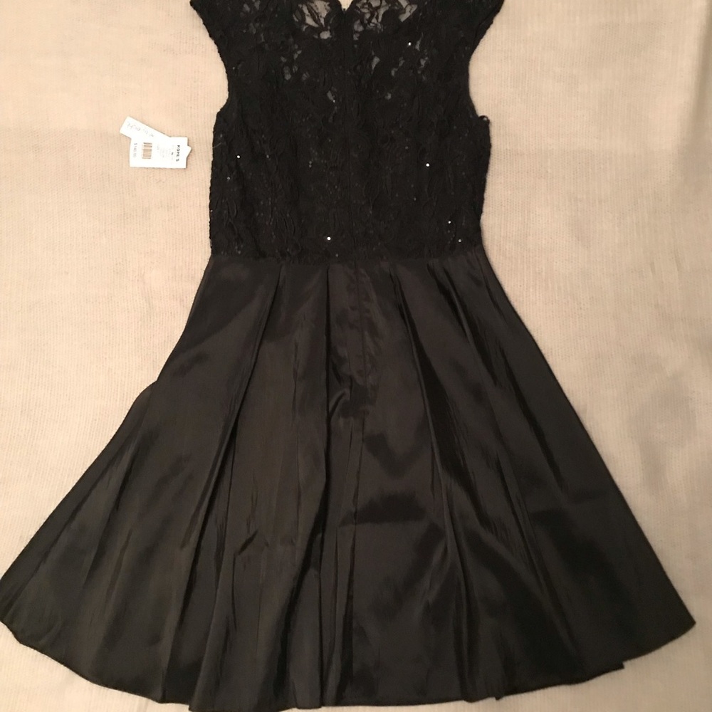 Black Lace top formal dress